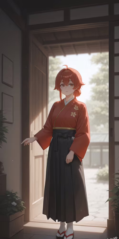 Una joven con el aspecto de un personaje de anime, de cabello rubio largo y vestida... Asus ROG Phone