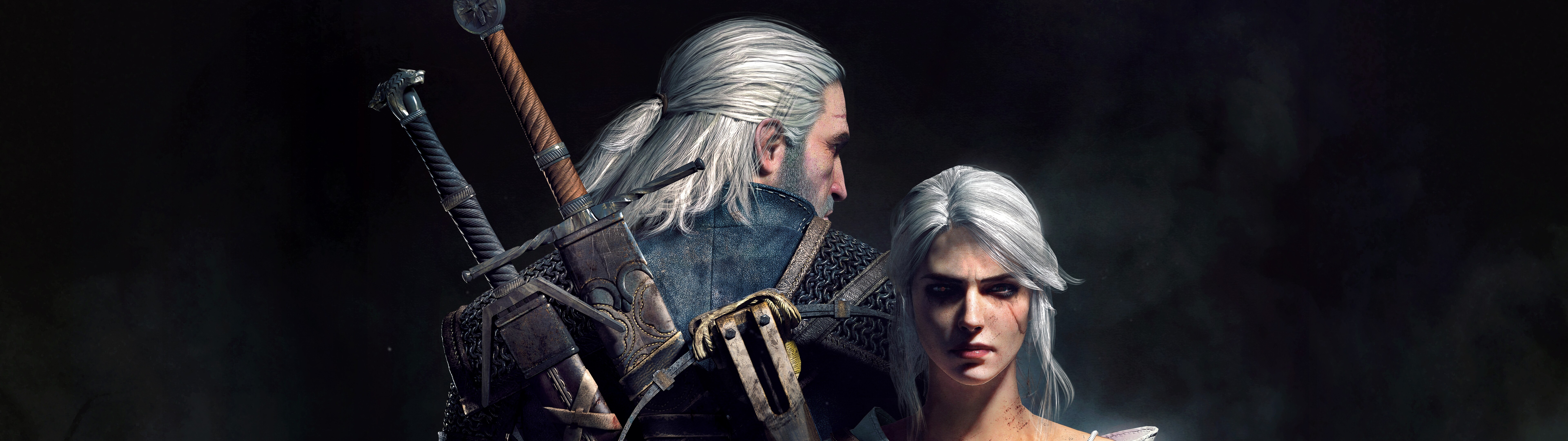 Ciri y Geralt de Rivia, de The Witcher 3: Wild Hunt.