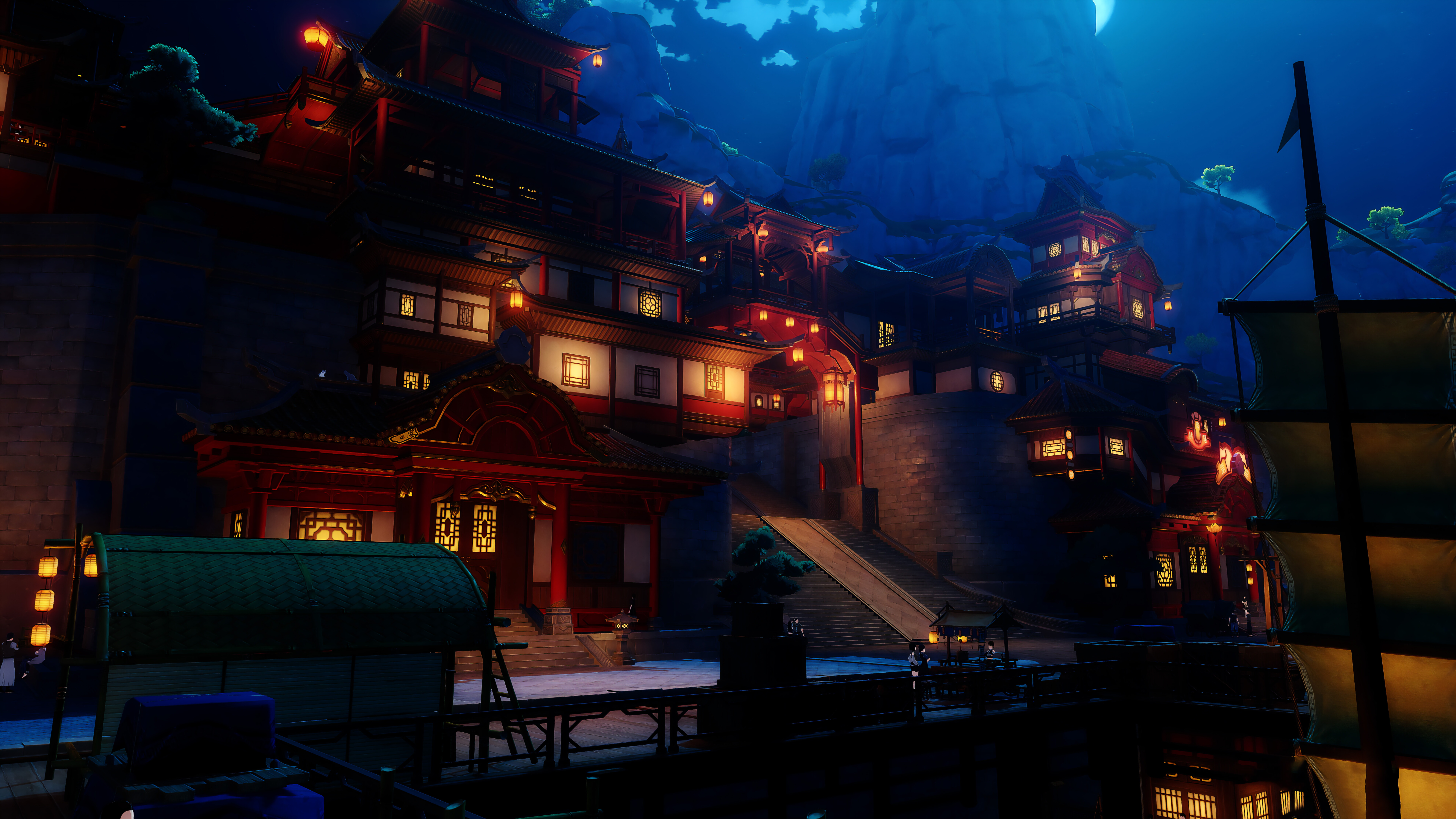 Un personaje bellamente diseñado, con el estilo artístico de Genshin Impact, que muestra ropa detallada y efectos elementales.