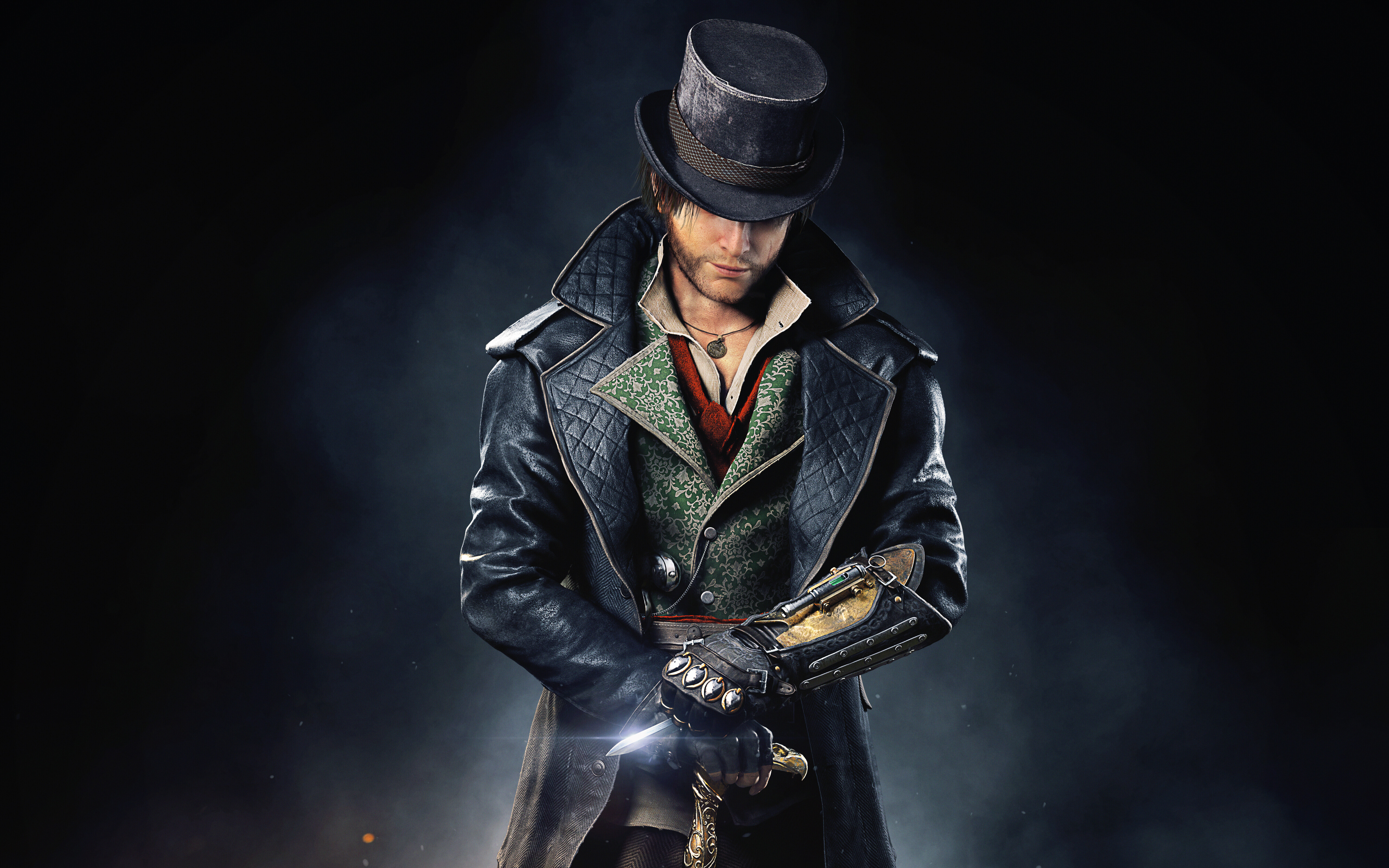 Un primer plano cinematográfico de Jacob Frye, personaje del videojuego Assassin's Creed Syndicate.