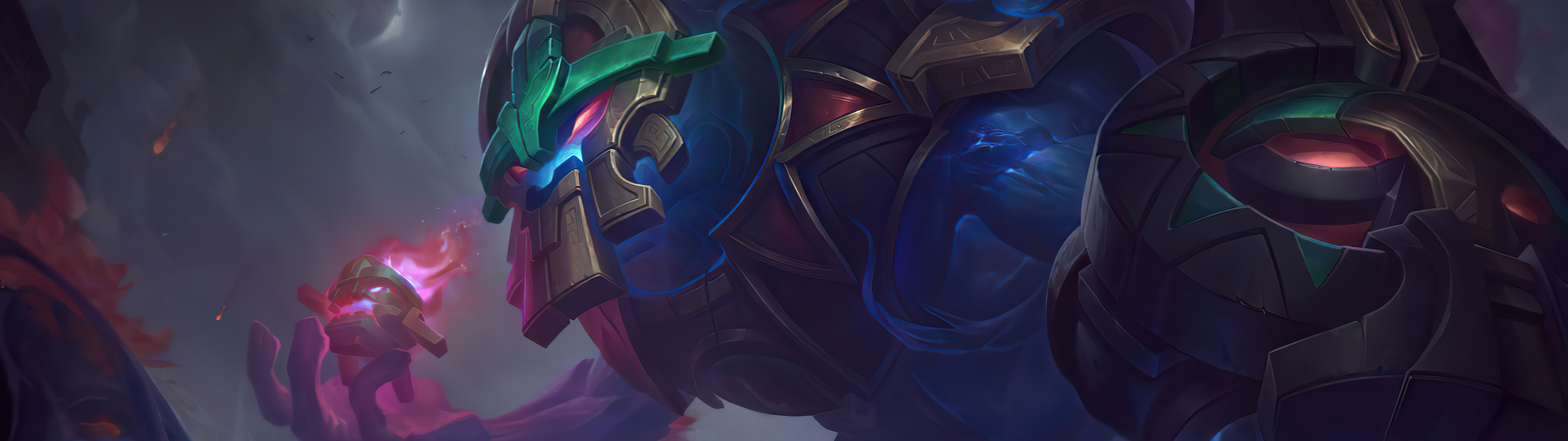 Maokai, el poderoso monstruo arbóreo de League of Legends, se alza en medio de antiguas raíces y la densa vegetación del bosque.