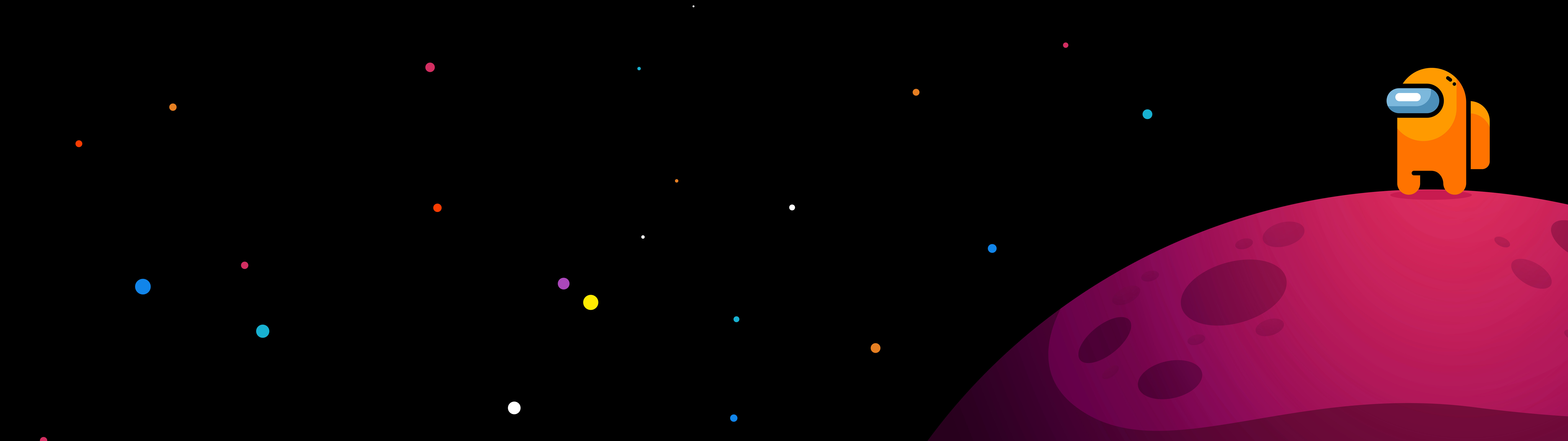 Un personaje colorido de la tripulación del videojuego Among Us.