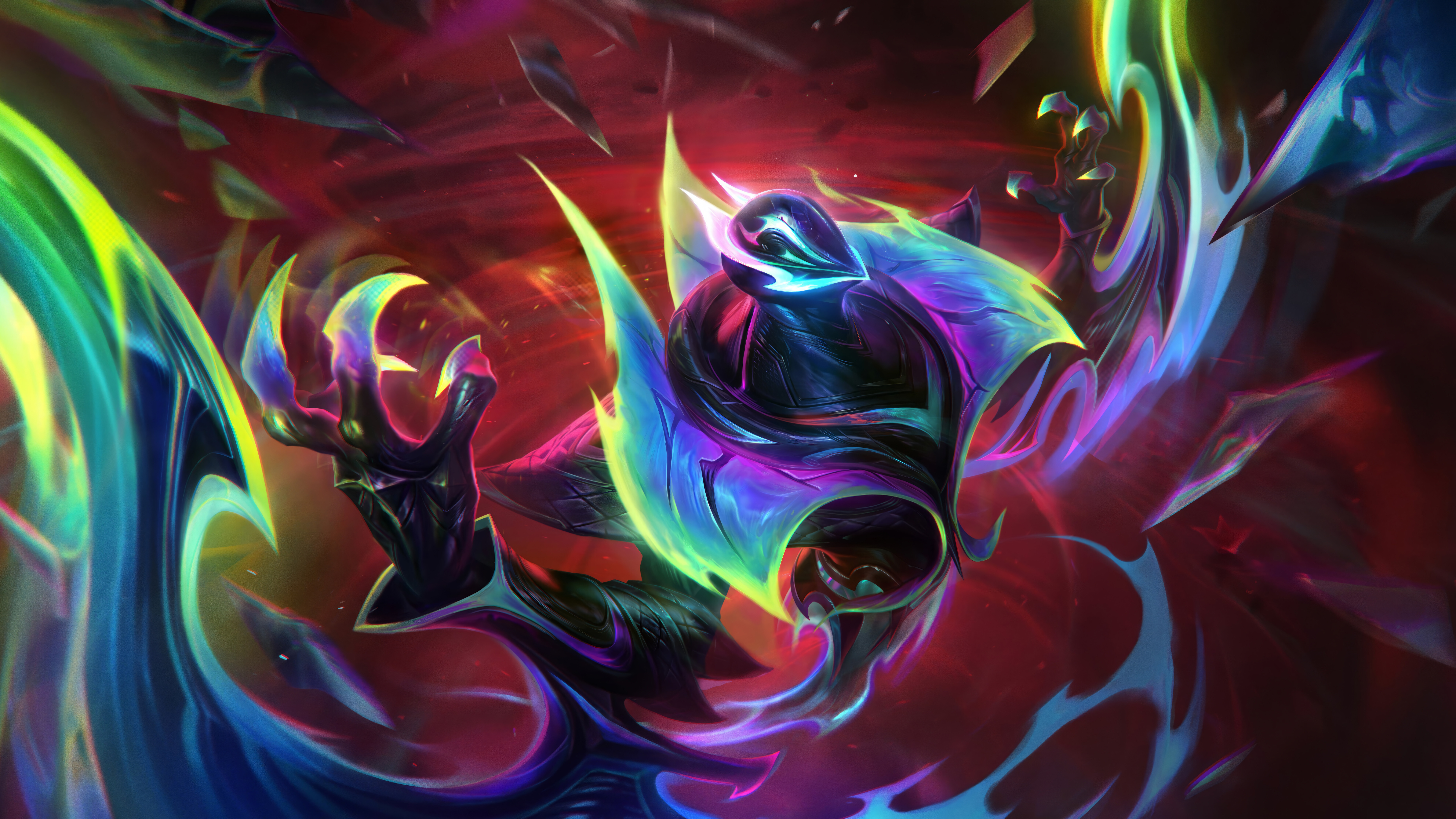 Una representación oscura y sombría de Nocturne, el personaje de League of Legends.